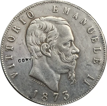 

Replica 1873 Italy 5 Lire Coins Copy