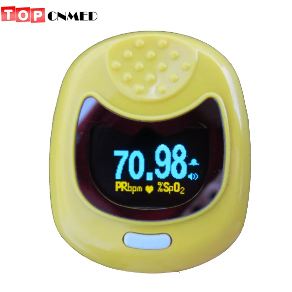 3pcs/lot Pulse oximeter oxímetro de pulso Pediatric Child Kids SPO2 PR Blood Saturation Oxygen Monitor Voltage Optional Contec - Цвет: Yellow 110W