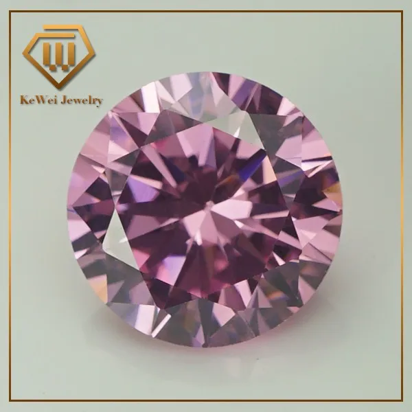

20pcs AAAAA 7mm-14mm Big Size CZ Stone13mm 12mm Round cut Pink Zircon Gems in stock Synthetic Zirconia Gems For Jewelry