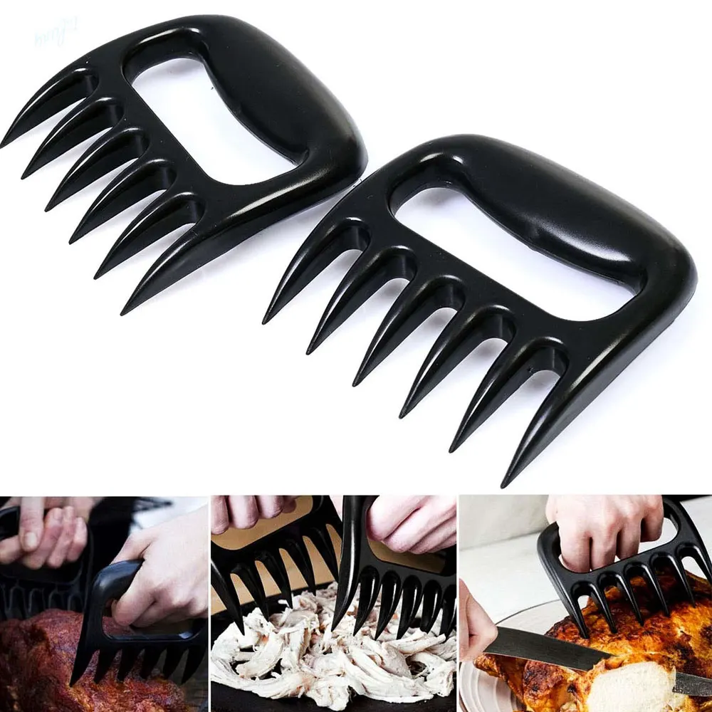 thumbnail image 2 of Charcoal Companion CC1130 Stainless Steel Meat Claws For Poaching/Chopping CC1130 Red (Set Of 2 2 of 11