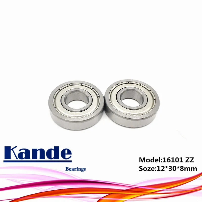 2pcs 16101 ZZ 16101ZZ Thin Section 16101 Bearing ball bearings 12x30x8 16101-2Z