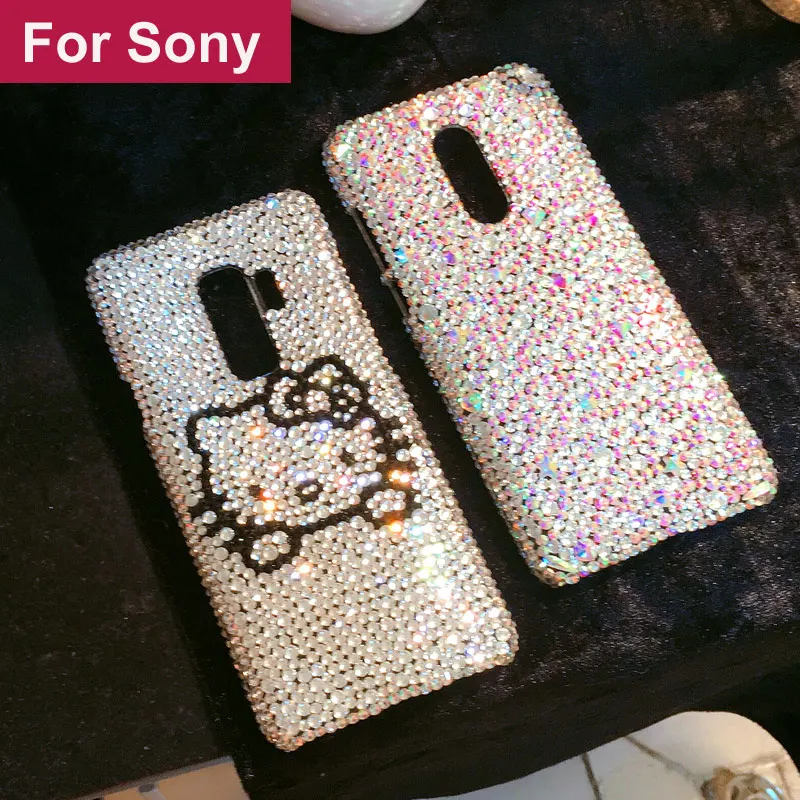 

Full Diamond Rhinestone Case For Sony Xperia L1 L2 X XA XA1 XA2 Ultra XZ XZS XZ1 XZ2 Compact Plus Premium Performance