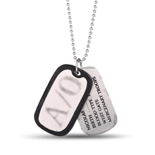 Joyas MS regalos joyería Anime/O GANGSTA Nicolas Brown perro etiqueta colgante collar para Cosplay Fans promoción Dropshipping. Exclusivo.