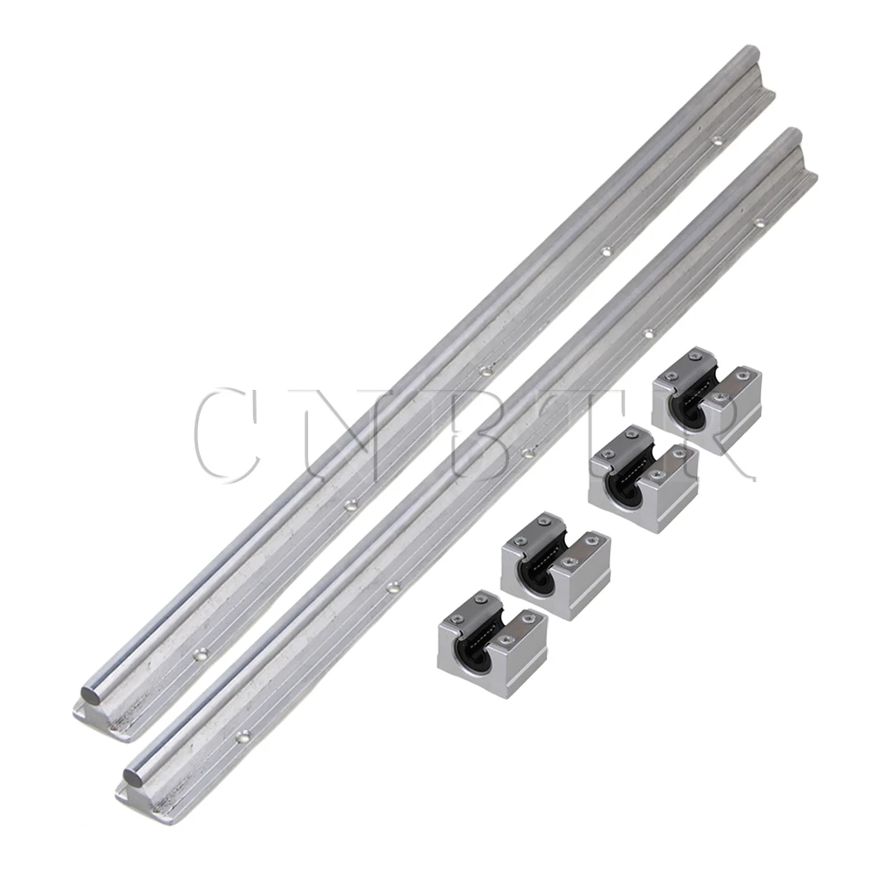 

2 Set CNBTR10mm Shaft 50cm Linear Bearing Rail w/ Open CNC Linear Bearing Slide