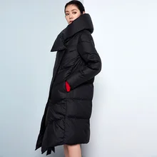 Линетт's chinoiseroy Зима Новое поступление дизайн женское официальное короткое свободное красивое белое пуховое пальто куртка верхняя одежда