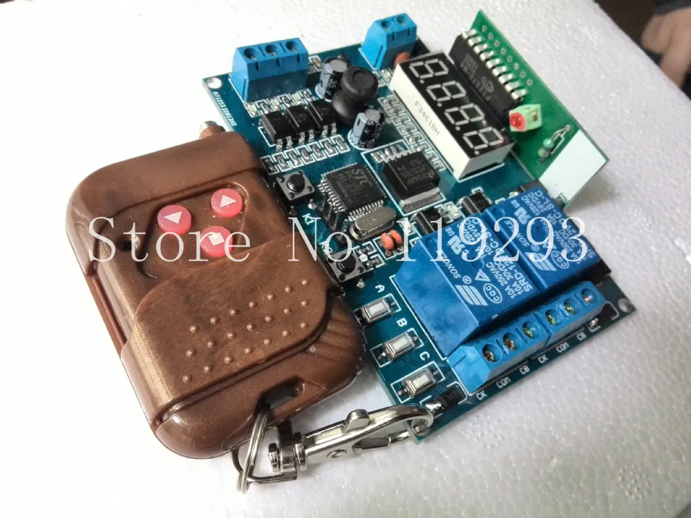 

[BELLA]Wireless remote control key from the lock / interlock / turn off non- locking adjustable time delay relay--5pcs/lot