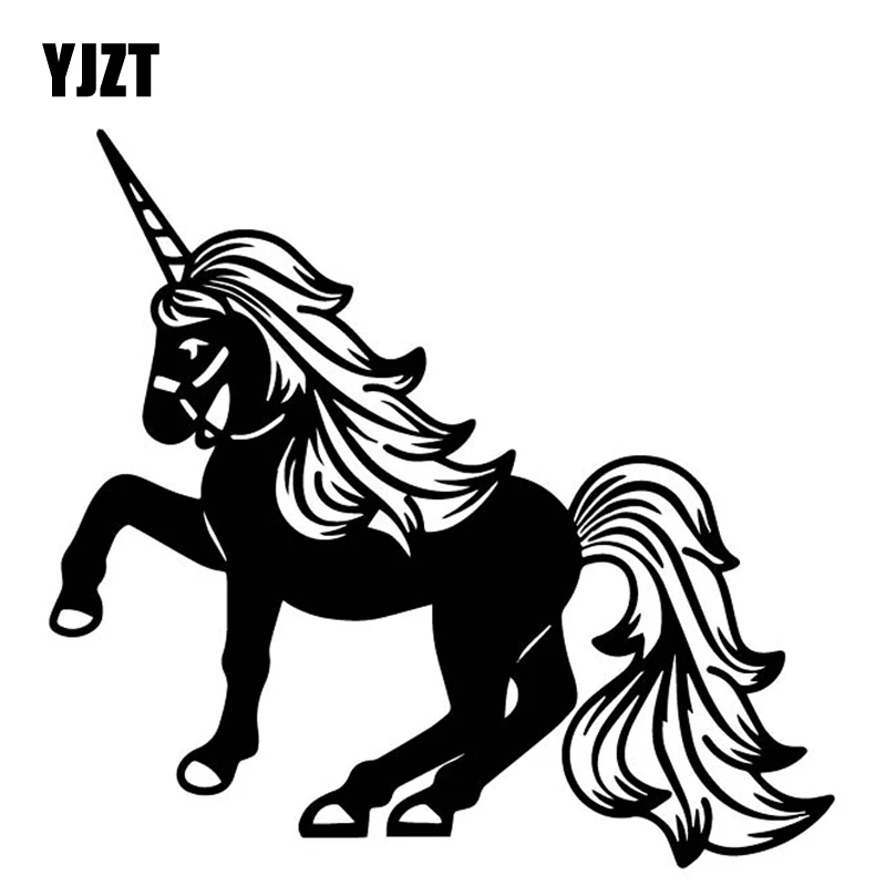YJZT 17 6 см * 16 единорог мультфильм Декор Автомобильная Наклейка Автомобильные