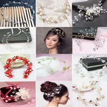 Женские свадебные туфли ручной работы Свадебная повязка жемчужины, горный хрусталь для волос ювелирные изделия для Для женщин повязки для волос, свадебные аксессуары для волос вечерние подарок