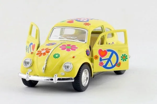 Для детей Kinsmart 1967 Volkswagen Beetle классическая модель автомобиля 1:32 KT5375F 5 дюймов Diecast металлические игрушечный автомобиль из сплава Вытяните назад подарок