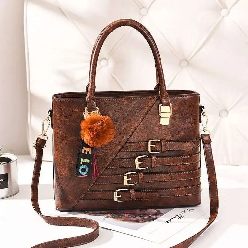 

2019 Spring New Casual Pu Leather Versatile High Quality Luxury Handbags Women Bags Designer Crossbody Bags