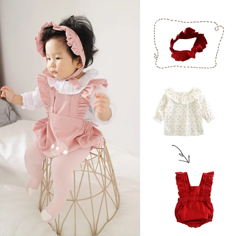 Ins Infant Toddler Girl Clothing Sets Autumn Cute Princess Baby Girl