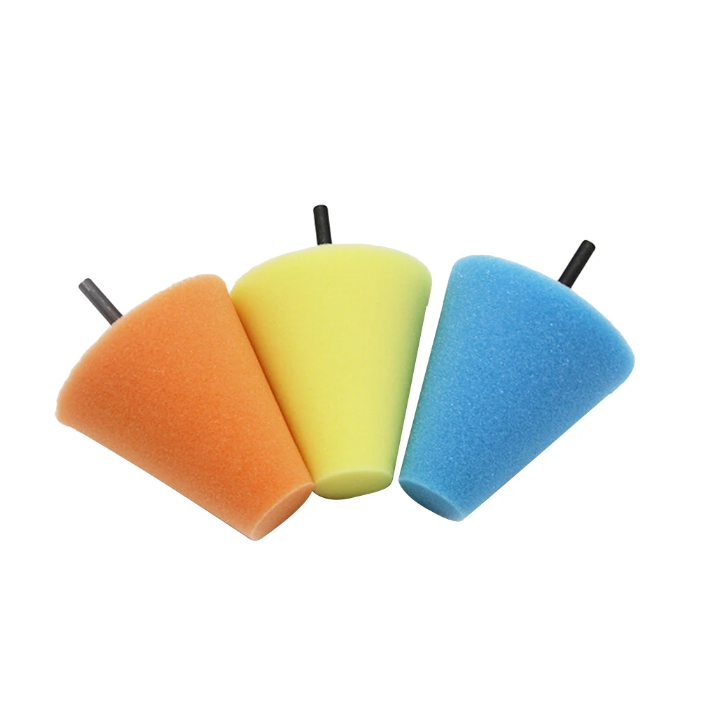 Burnishing Foam Sponge Polishing Pad Car Polisher Tyres Wheel Wheel Hub Tool Polishing Machine Cone-shape Hubs Disk