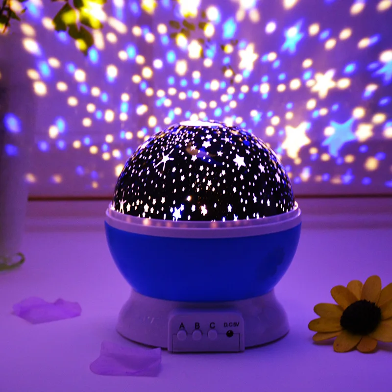 

USB Led Night Light Rotating Projector Spin Starry Sky Star Master Children Kids Baby Sleep Romantic Projection Lamp
