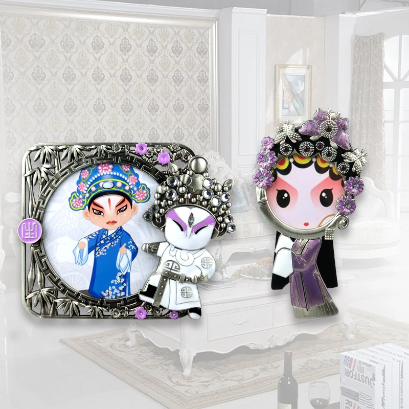 

Peking Opera Photo Frame Q character Photo Frames New year Christmas birthday wedding Gift Desktop Home Decor Father's Day Gifts