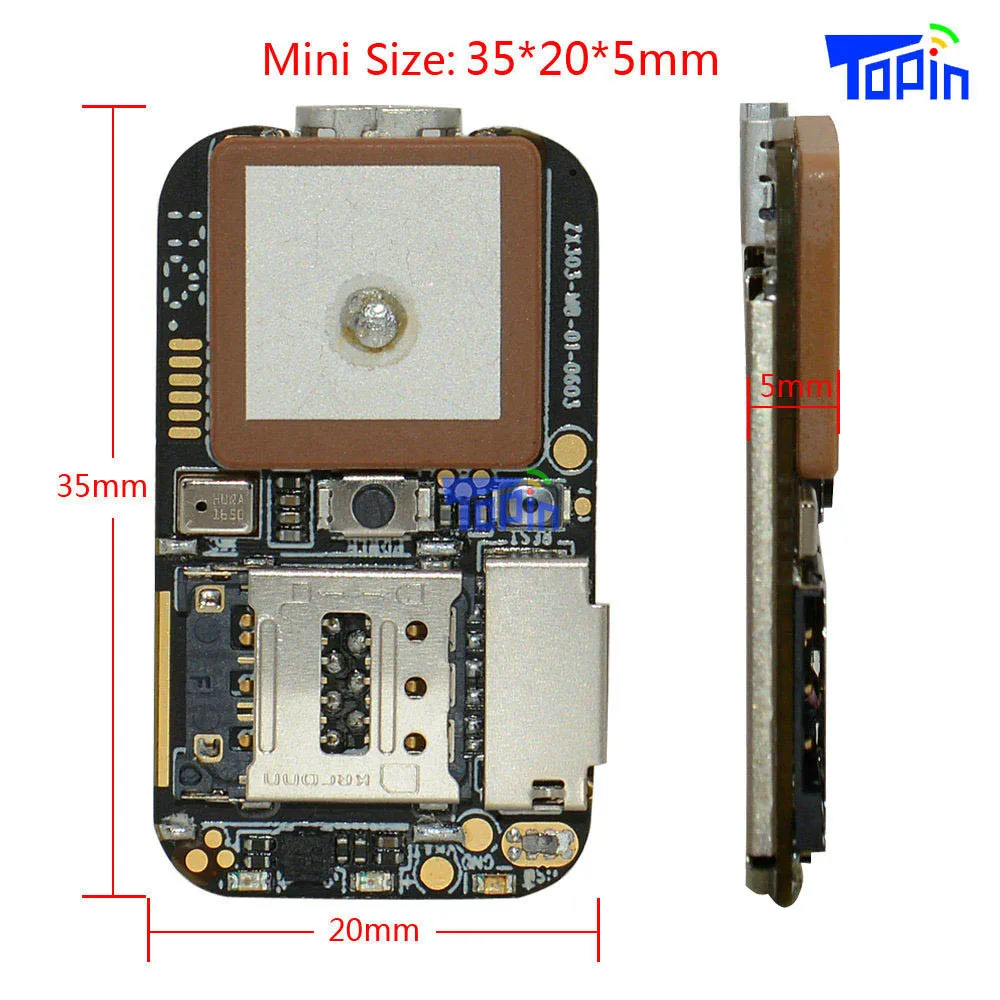 Topin ZX303 gps трекер GSM A gps Wifi LBS локатор PCB модуль MT2503+ 3333+ 5931 чип бесплатный веб-приложение монитор 100 шт./лот без кабеля