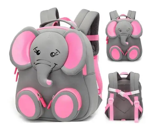 

New Fashion Children School Bags for Girls Boy 3D Elephant Design Student School Backpack Kids Bag Mochila