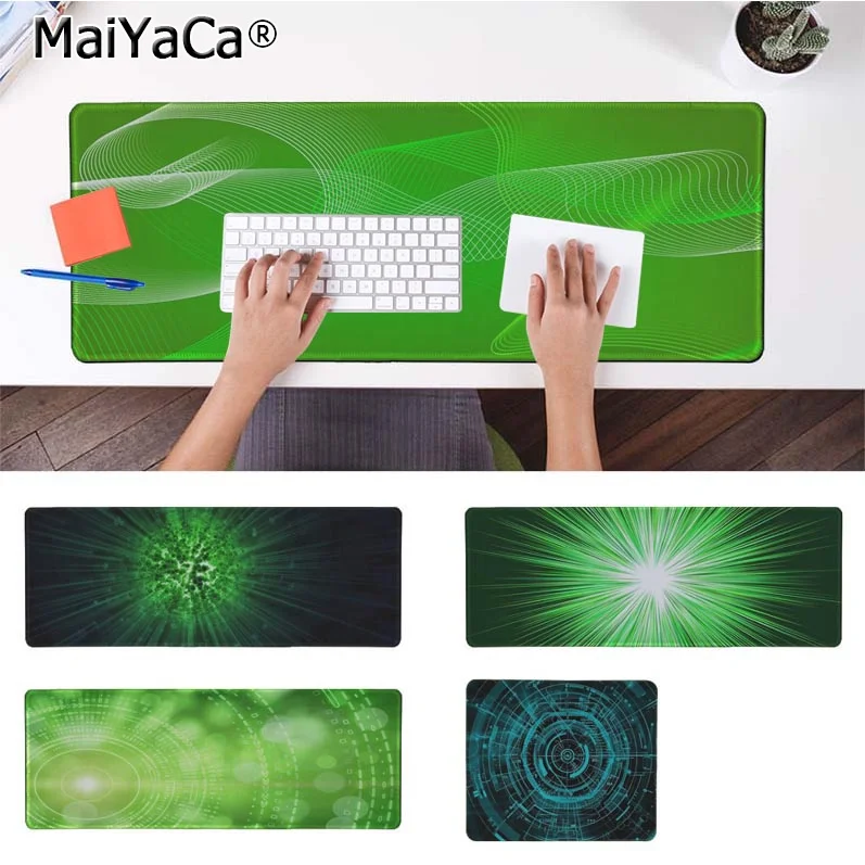 

MaiYaCa Your Mats Green Light Customized MousePads Computer Laptop Anime Mouse Mat Free Shipping Large Mouse Pad Keyboards Mat