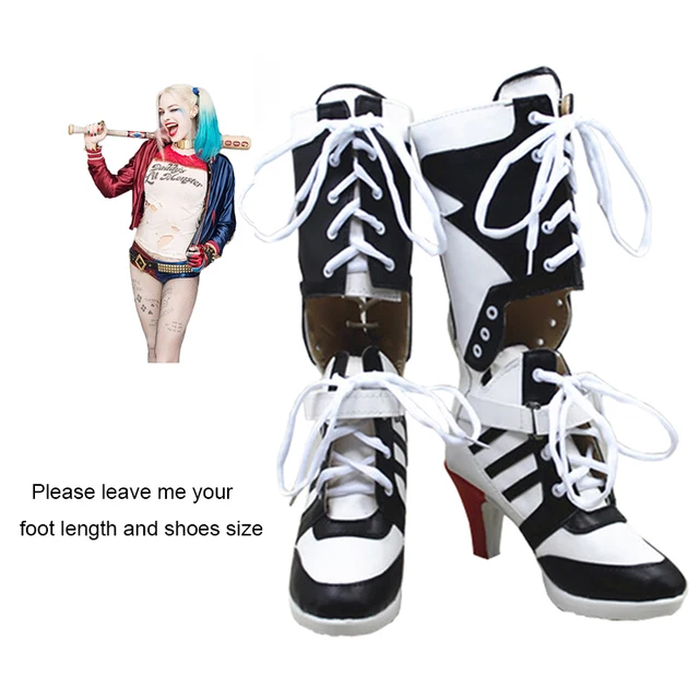 Buy Batman Suicide Squad Harley Quinn Boots Cosplay