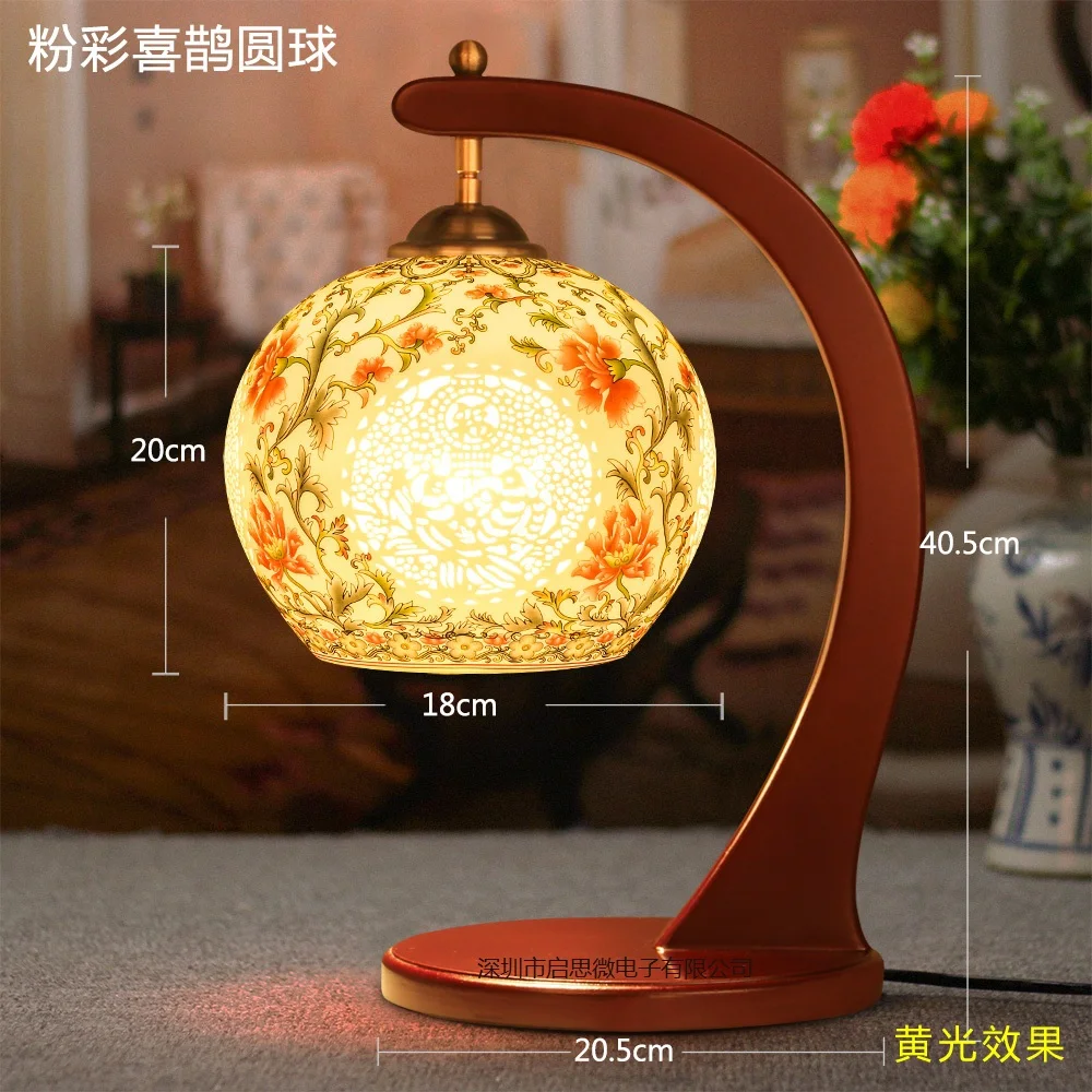 Modern Wood Table Lamp E27 AC110V240V US Plug Ceramic Table Lamp