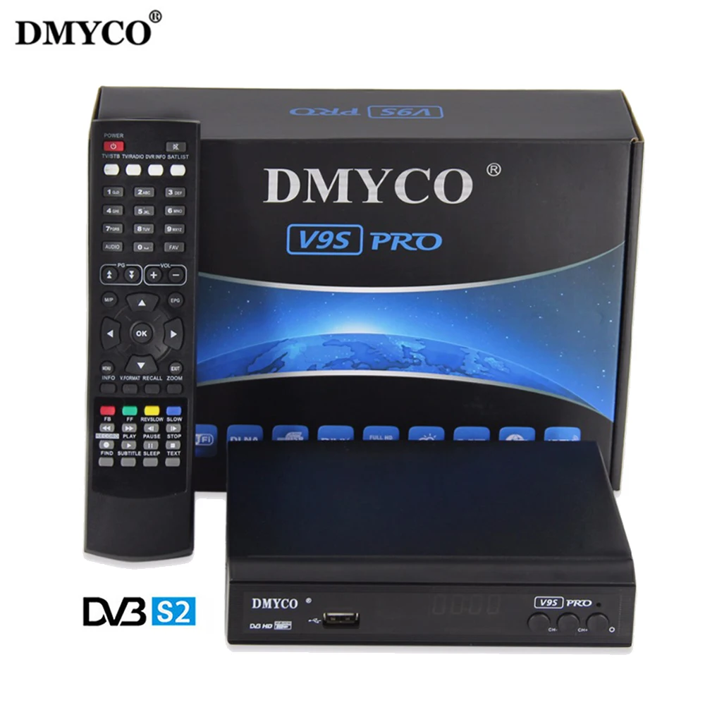 

[Genuine] Newest V9S PRO DVB-S2 Satellite Receiver V9S PRO Support PowerVu Biss Key Newcamd Youtube DVB-S2 Satellite Receiver