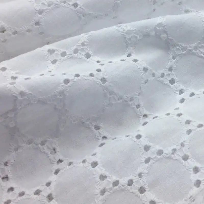 renda de algodão para vestidos