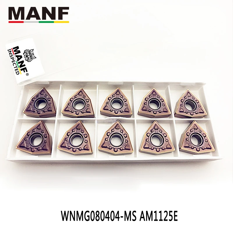 

MANF WNMG080404 WNMG080408 In Turning Tool Insert Carbide External CNC Blade For Stainless Steel MWLN S-MWLN Holder