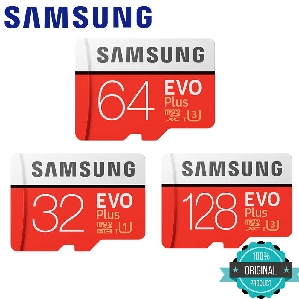 SAMSUNG EVO Plus Micro SD карта 32 Гб 64 Гб 128 ГБ 256 Гб карта памяти класс 10 C10 флеш-карта памяти TF микро SD Flash Бесплатная доставка для Go Pro PC