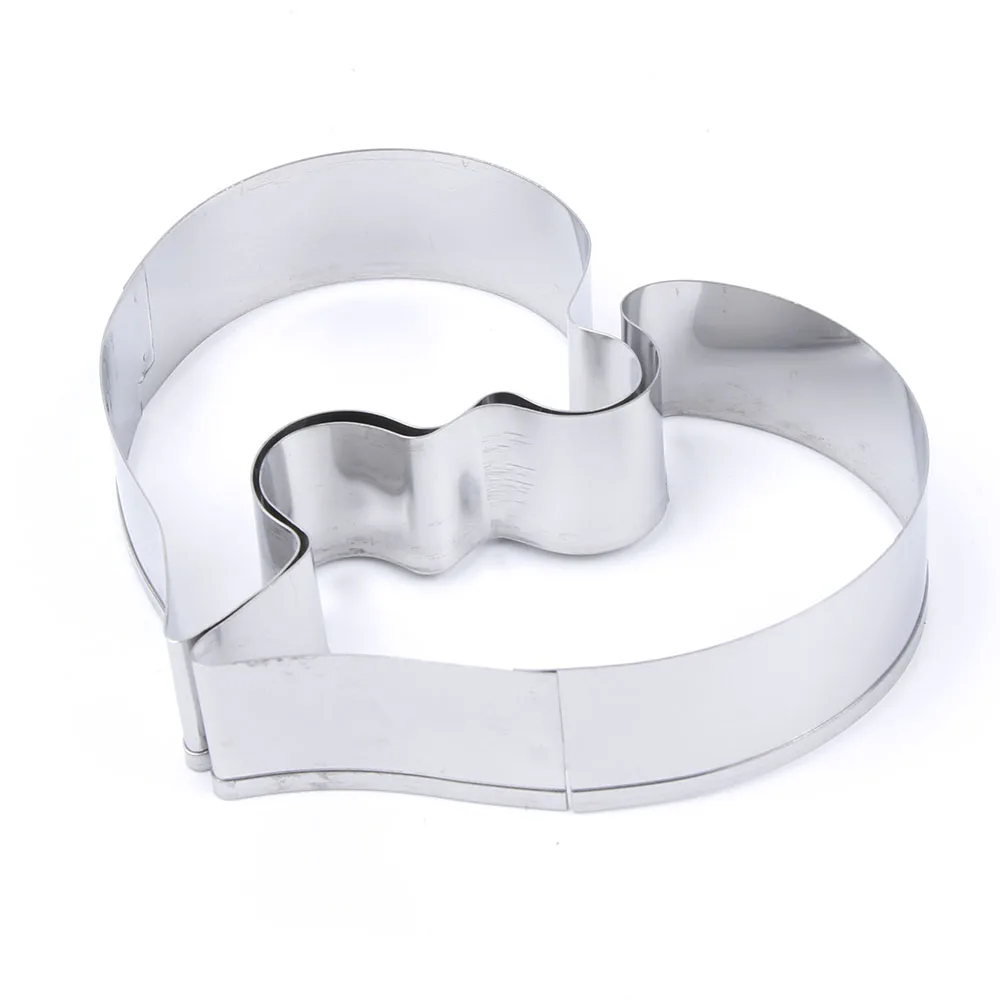 2-pcs-set-Heart-Cookie-Molds-Left-Right-Heart-Shape-Cookie-Cutter-Funny-Love-Puzzles-Romantic (2) - 