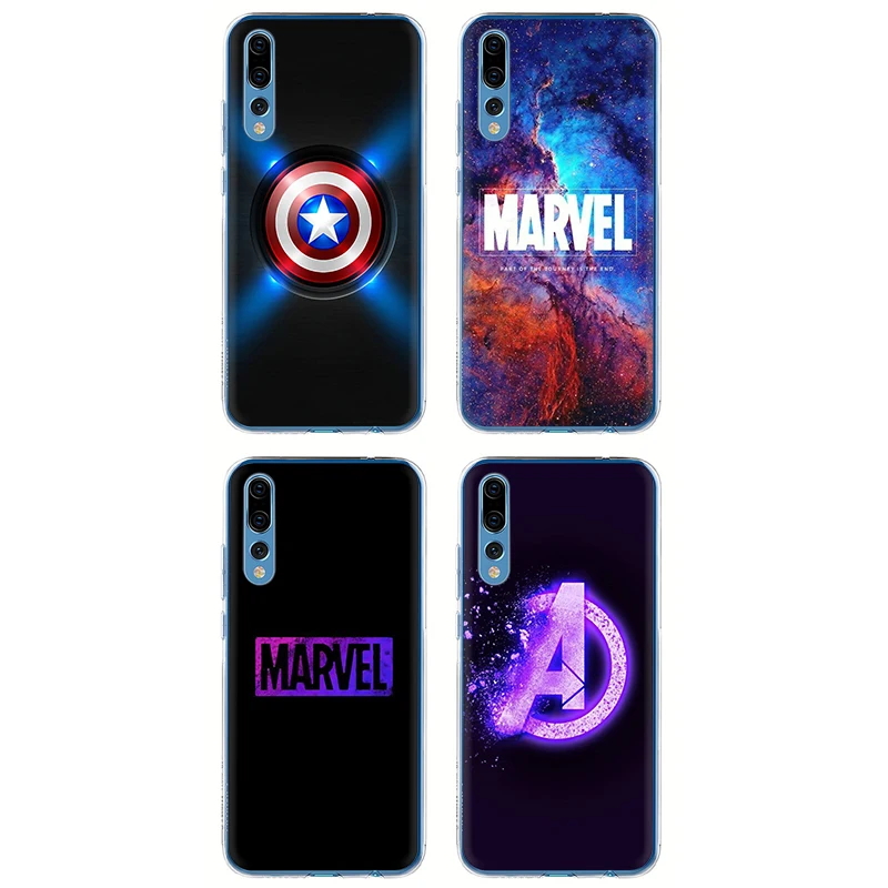 Marvel avengers Logo Hard Phone Cover Case for Huawei Honor 6A 6C Pro 7A 2GB 3GB Pro 7X 8 C Lite X 9 10 Lite Play