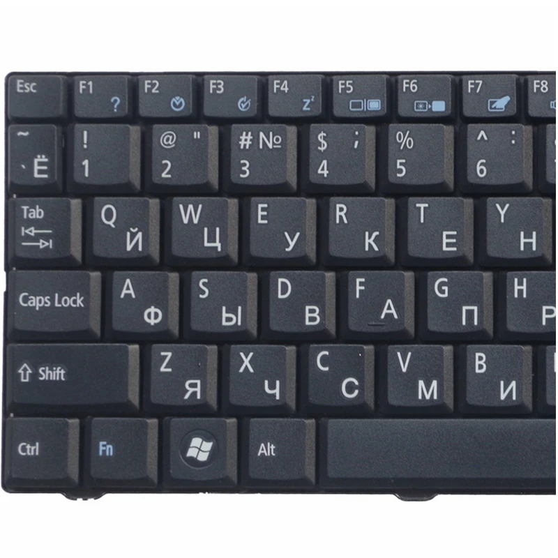 Teclado Preto para Acer Aspire Venda Quente Teclado Preto para Acer Aspire One Zg5 D150 D210 D250 A110 A150 A150l Za8 Zg8 Cav60 Emachines Em250 ru Teclado de substituição - Imagem 4