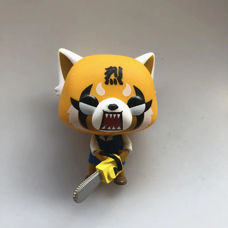Оригинальный Funko pop Подержанный Sanrio: Aggretsuko Retsuko с Бензопилой виниловая экшн