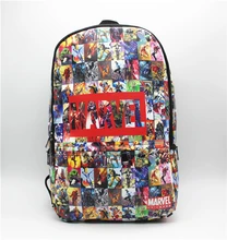 Marvel comics bag cosplay Super Hero Backpack shoulder bag computer school Book Bag