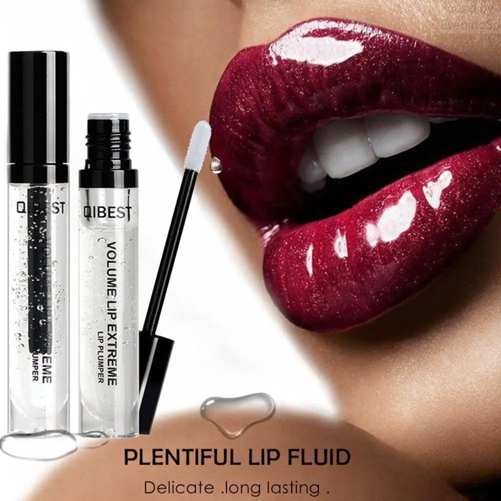 

Sexy Moisturizer Plumper Lip Gloss Long Lasting Big Lips Pump Transparent Waterproof Volume Lip Clear Lipgloss 1pc