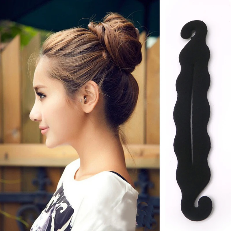 Multi Style DIY Hairstyle Tools Women Magic Donut Hair Bun Maker Braiding Twist Hair Clip Disk Pull Hairpins Hair Accessories headbands for women