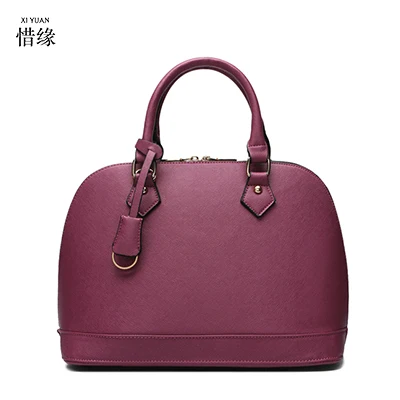 XIYUAN BRAND purple Real Cow Leather Ladies Hand Bags Women Genuine Leather Handbag Shoulder Bag Hign Quality Designer Brand bag XIYUAN BRAND purple Real Cow Leather Ladies Hand Bags Women Genuine Leather Handbag Shoulder Bag Hign Quality Designer Brand bag