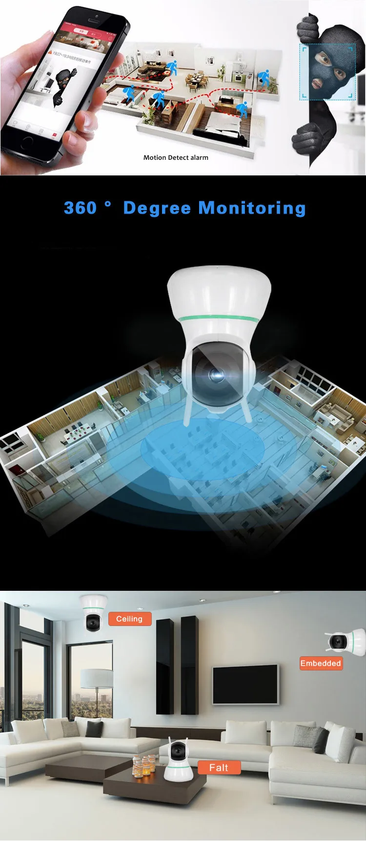 2 megapixel robot wireless indoor hd 1080p fisheye ip camera software download