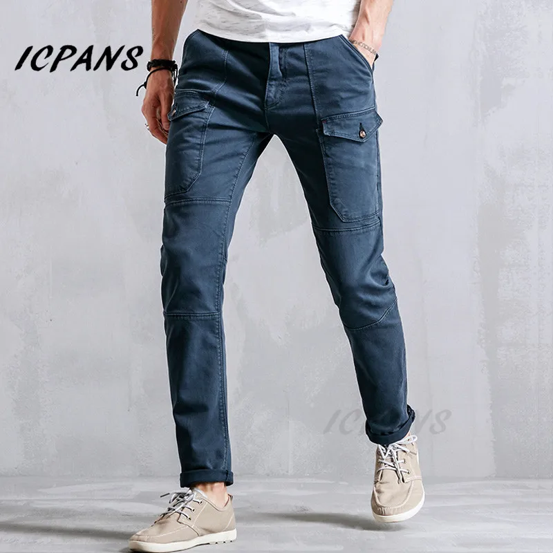 ICPANS Cargo Pants Men Spring Autumn 2019 Regular Casual Pants Male Trousers Sweatpants Hombre Fashion Slim Fit Mens Pants ICPANS Cargo Pants Men Spring Autumn 2019 Regular Casual Pants Male Trousers Sweatpants Hombre Fashion Slim Fit Mens Pants