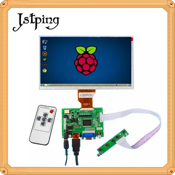

Jstping 9 inch 800*480 AT090TN10 AT090TN12 LCD screen Monitor Driver Board HDMI VGA 2AV for Raspberry Pi 3 Mini display panel