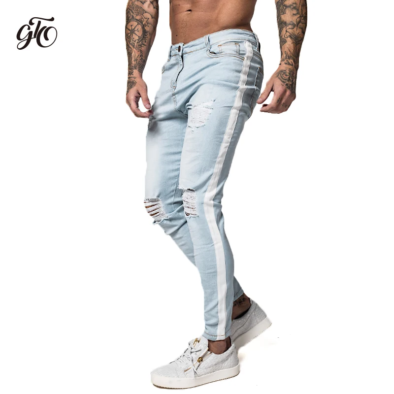 Mens Distressed Stretch Slim fit Skinny Jeans Mens Distressed Stretch Slim fit Skinny Jeans