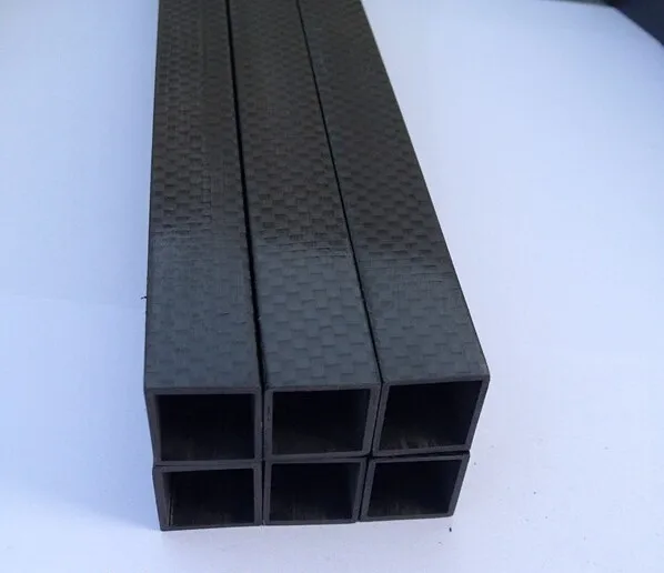

20X20X18X600mm High Glossy 3K Carbon Fiber Fabric Square Tubes for RC Models