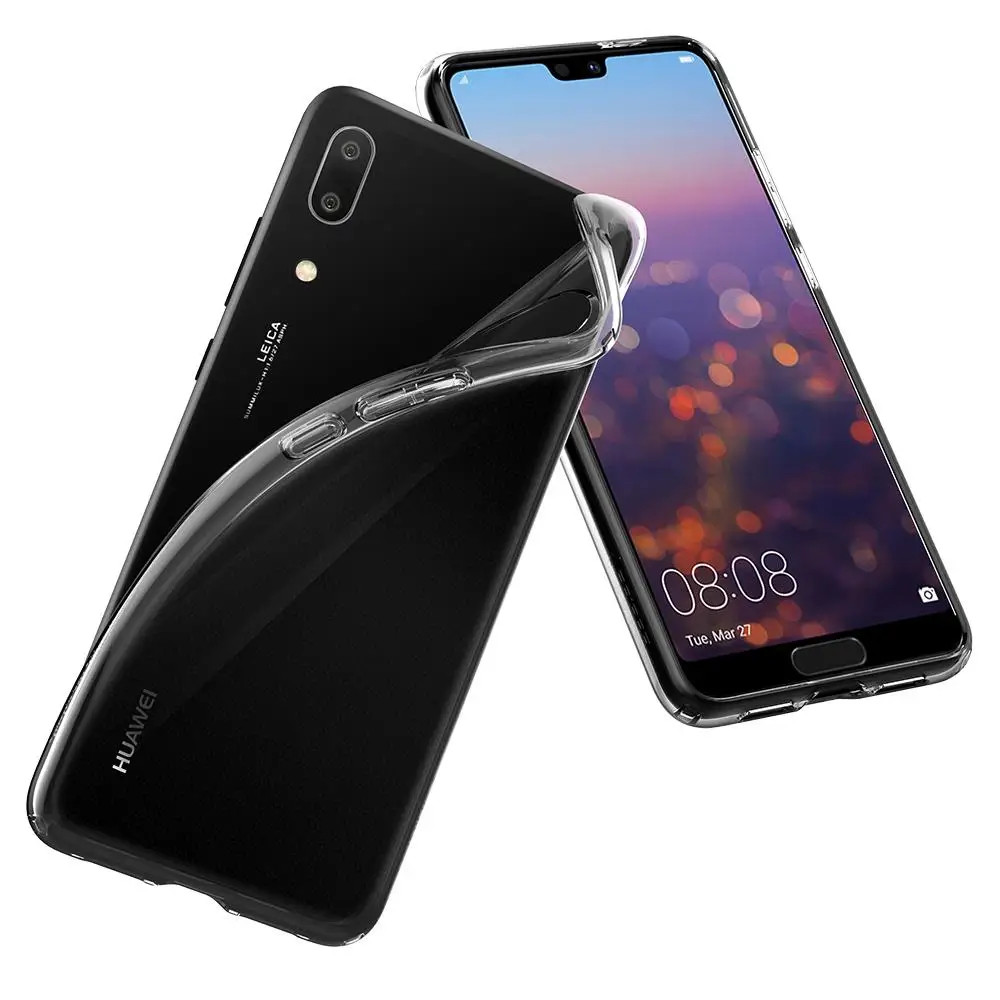 Чехол Spigen huawei P20 жидкокристаллический прозрачный L21CS23081