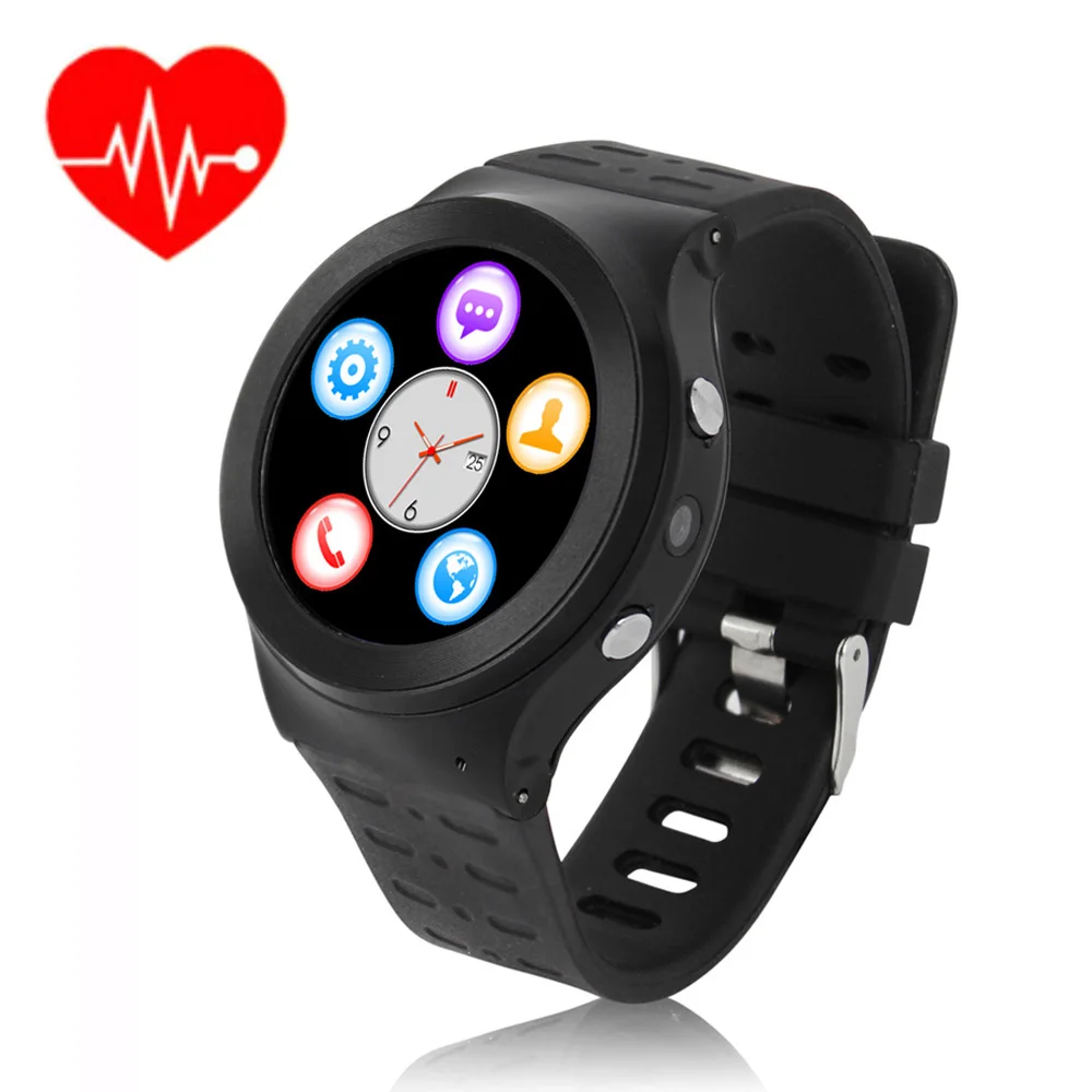 ZGPAX Heart Rate Watch Phone Camera SmartWatch with SIM 3G Android Watch Bluetooth Smart Watch Wristwatch Relojes inteligentes