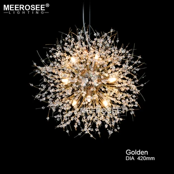 

New Arrival Crystal Pendant Light Fixture Suspension Lamp Round Lamparas Drop Lustre for Living room Dining room Pendant light