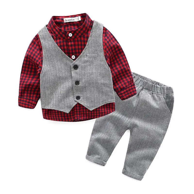 3pcs Newborn Suits 2018 New Spring Formal Baby Boys Clothes for Wedding