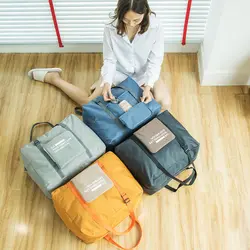 Модная Водонепроницаемая дорожная сумка большой емкости Женская оксфордская складная сумка унисекс дорожные сумки для багажа Упаковка