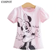 COSPOT Baby Girls Tshirt Girl Summer Short-Sleeved Casual T-shirts For Kids Children’s Cotton Tops Girl’s Summer Tee 2017 10C