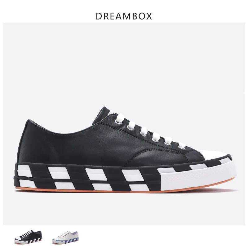 

2019 Men's Shoes Tide Summer New Men's Black Shoes Wild Casual Shoes England