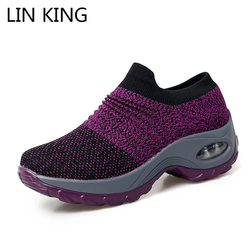 

LIN KING New Arrivals Big Size Fashion Women Shoes Tenis Feminino Light Breathable Mesh Shoes Woman Casual Shoes Ladies Sneakers