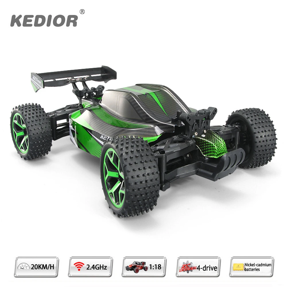 RC Рок автомобили вездеход 2 4 ГГц 4WD высокое Скорость 1:18 дистанционного Управление