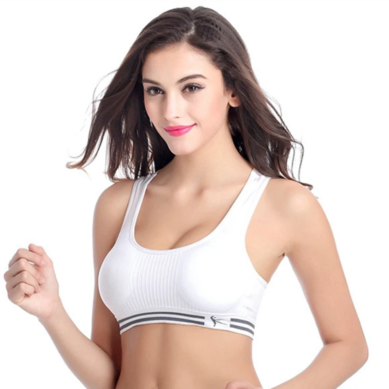 Womens Padded Sports Bra Ladies Gym Yoga Workout Fitness Exercises Run Crop Top